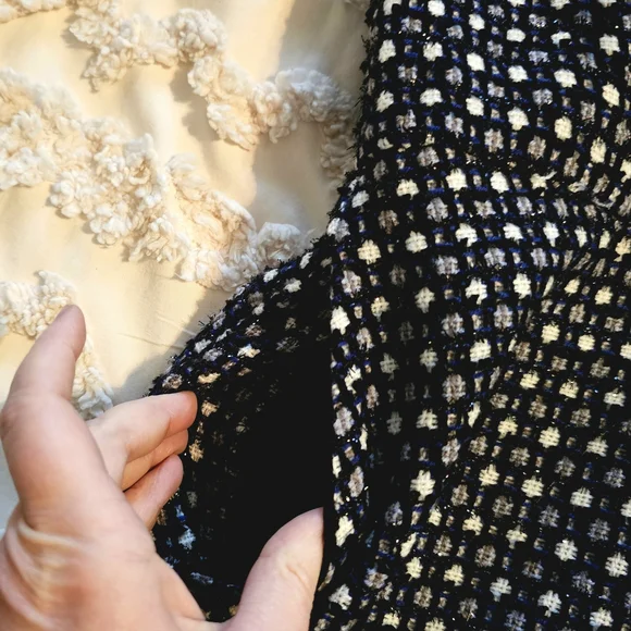 Banana Republic Black, Blue and White Midi Dress - Picture 14 of 15